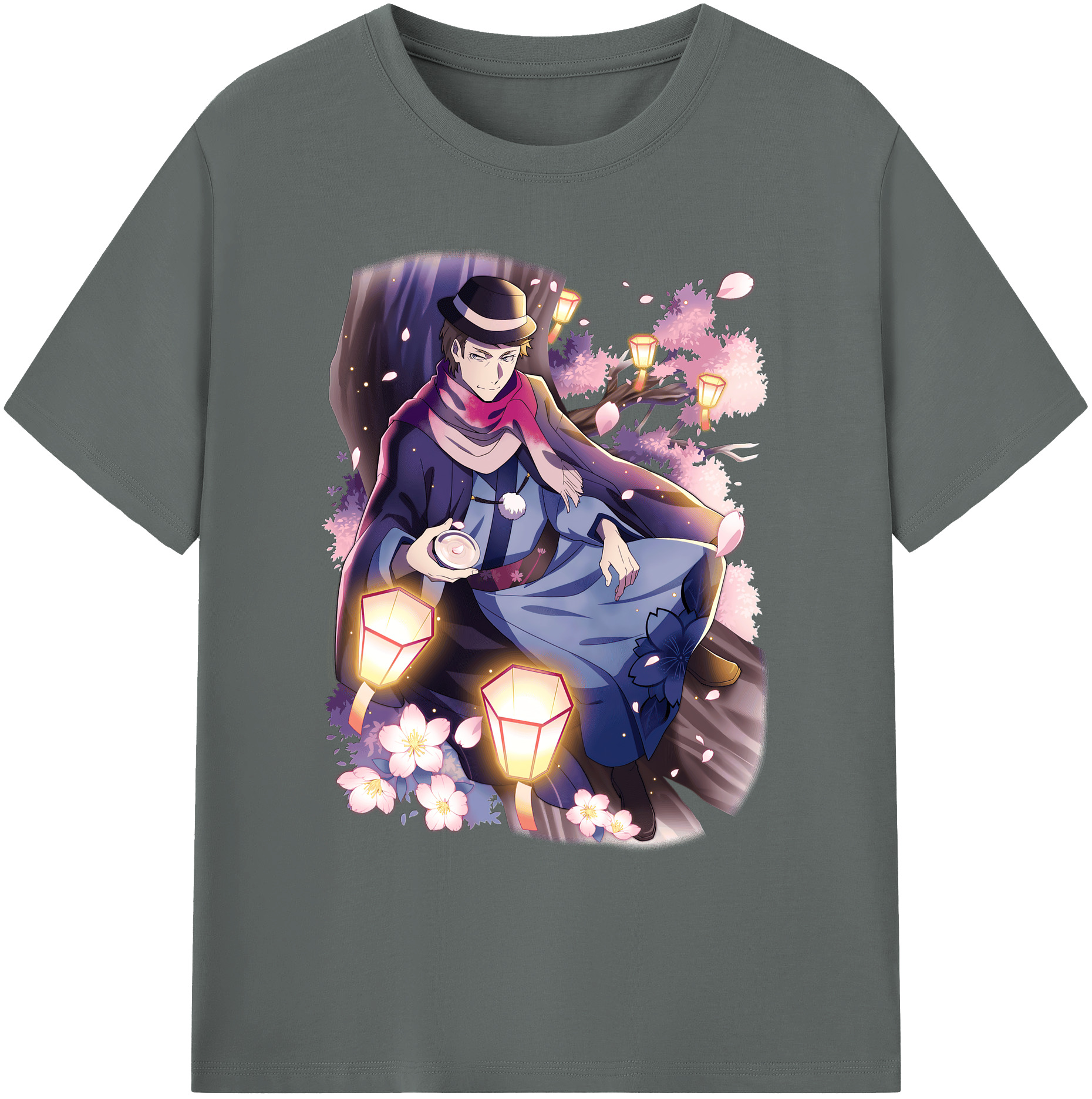（画像用） 文豪ストレイドッグス Bungo Stray Dogs 綿100％ メンズ半袖Tシャツ｜肌触りやわらか＆通気性
